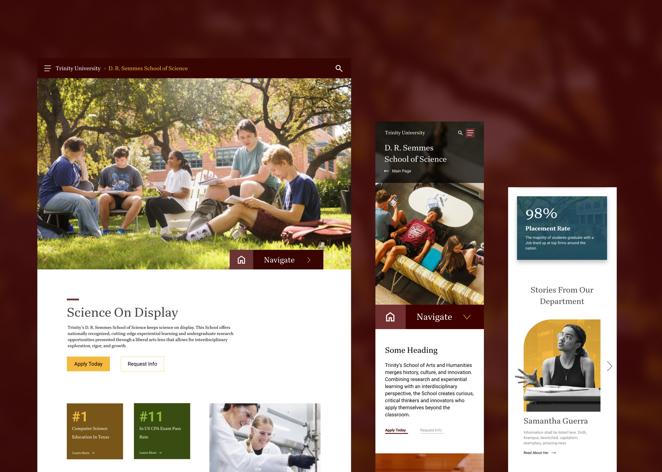 Trinity University UX Redesign